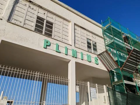 Perspective view of the Plinio Beach Resort Stock Photos