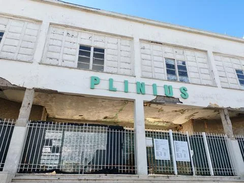 Perspective view of the Plinius Establishment Stock Photos