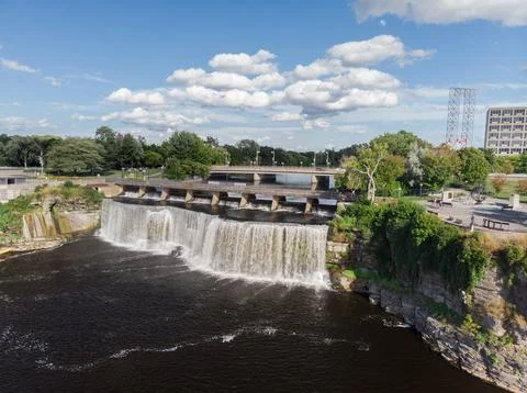 Perspective View of Rideau Falls Stock-Fotos
