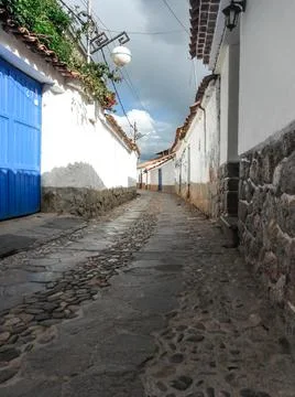 Perspective view of a rustic path Stock Photos