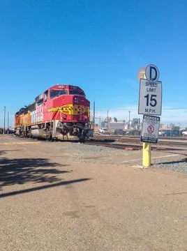 Perspective view of a train stop Stock Photos