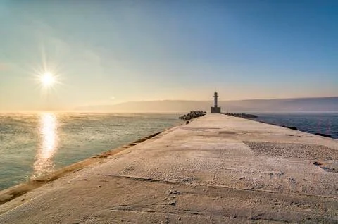 Perspective view of the varna Lighthouse Stock-Fotos
