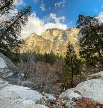 Perspective View of Yosemite Valley Stock Photos