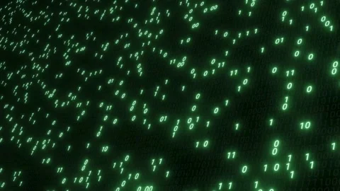 Perspective wall of binary code digital pattern background. 스톡 동영상 334022326
