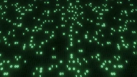 Perspective wall of binary code digital pattern background. Stock Footage 334022673