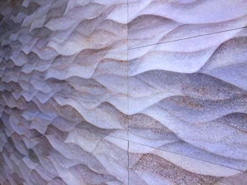 Perspective Wall with Wavy Texture Foto stock