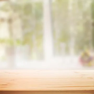 Perspective wooden table background. Stock Illustration