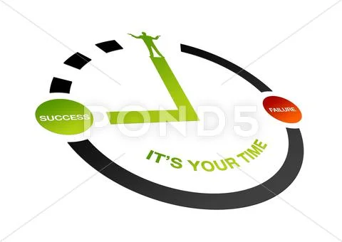 Perspective your time Stock Illustration