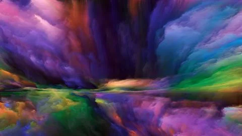 Perspectives of Abstract Landscape Illustration