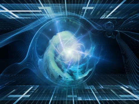 Perspectives of Abstract Visualization Stock Illustration