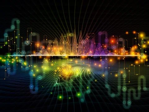 Perspectives of Data Transfers Stock Illustration