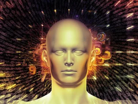 Perspectives of Digital Thoughts Stock Illustration