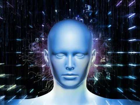 Perspectives of Digital Thoughts Stock Illustration