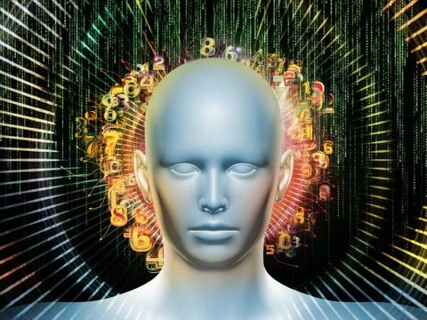 Perspectives of Digital Thoughts 스톡 일러스트