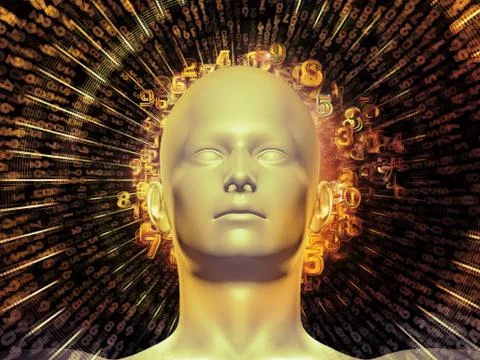 Perspectives of Digital Thoughts 스톡 일러스트