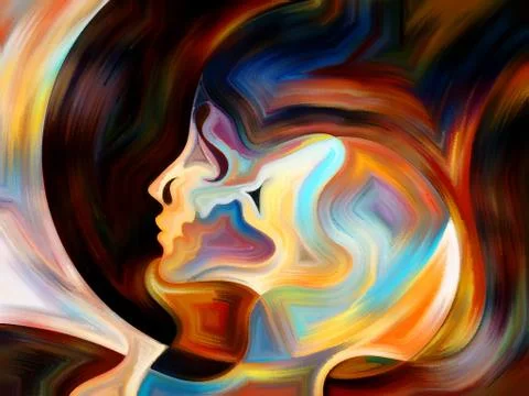 Perspectives of Inner Paint Stock Illustration