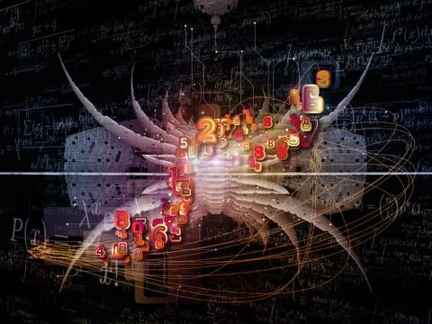 Perspectives of Math Design Stockillustratie