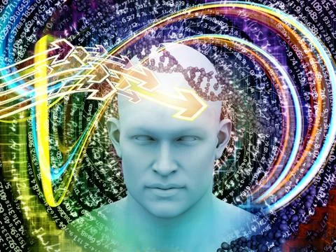 Perspectives of Math Mentality Stock Illustration