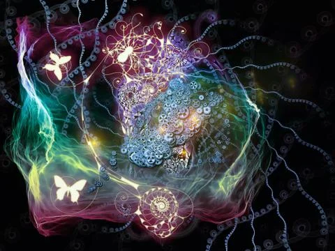 Perspectives of Math Visualization Stockillustratie