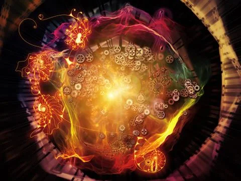 Perspectives of Math Visualization Stock Illustration