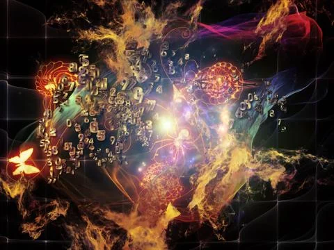 Perspectives of Math Visualization Illustrazione stock