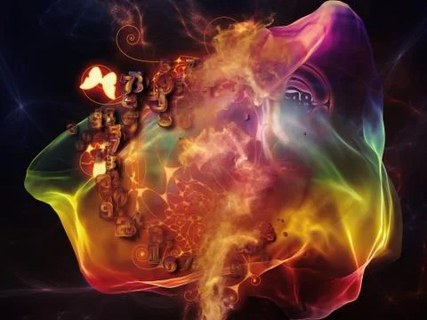 Perspectives of Math Visualization Stockillustratie