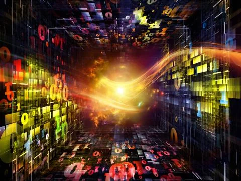 Perspectives of Numbers 스톡 일러스트