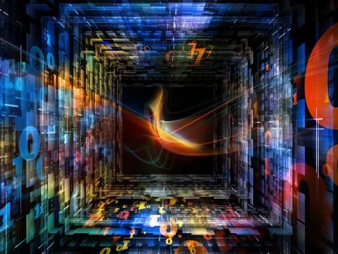 Perspectives of Numbers 스톡 일러스트