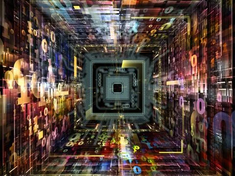 Perspectives of Numbers 스톡 일러스트