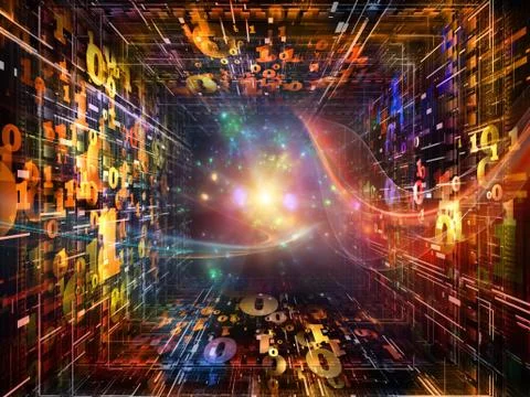 Perspectives of Numbers Stock-Illustration