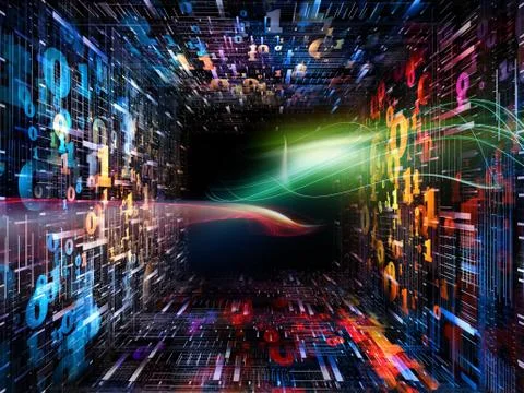 Perspectives of Numbers 스톡 일러스트