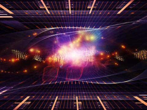 Perspectives of the Sine Wave Stockillustratie