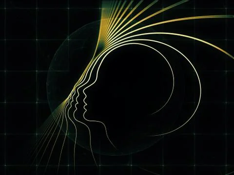 Perspectives of Soul Geometry Stock Illustration