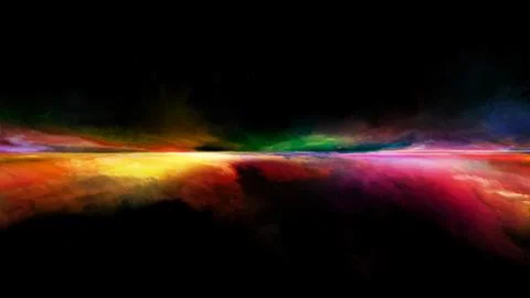 Perspectives of Sunset Stock Illustration