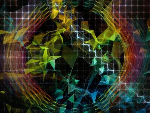 Perspectives of Virtual World Illustrazione stock