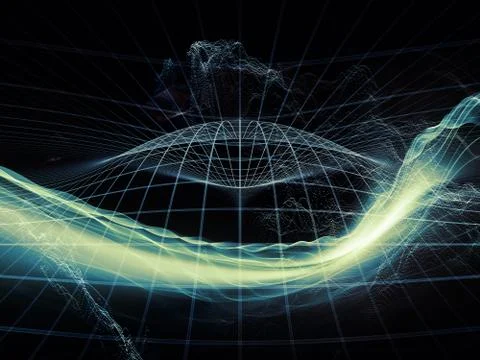 Perspectives of Virtual World Illustrazione stock