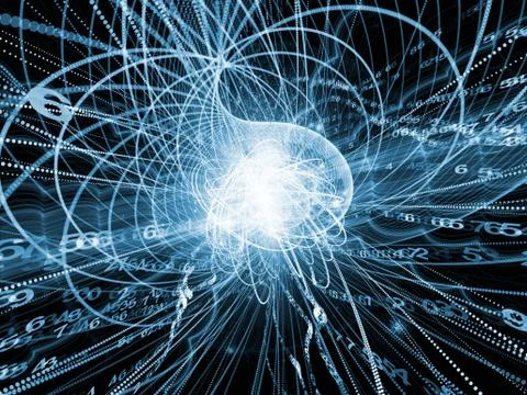 Perspectives of Wave Particle Stock Illustration