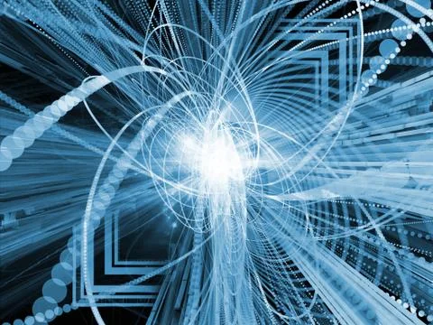 Perspectives of Wave Particle Stock Illustration