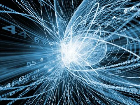 Perspectives of Wave Particle Stock Illustration