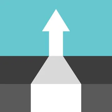 Persprective arrow going upwards Stock Illustration