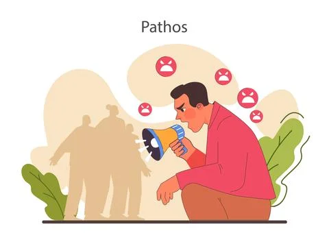 Persuasion. Soft skill, the ability to convince people. Cognitive influence Stock Illustration