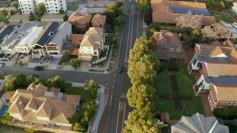 Perth City Aerial Tracking Shot Drone Видео 120975889