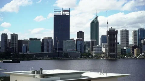 Perth city skylines Видео 162710193