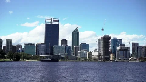 Perth city skylines Stock Footage 162710840