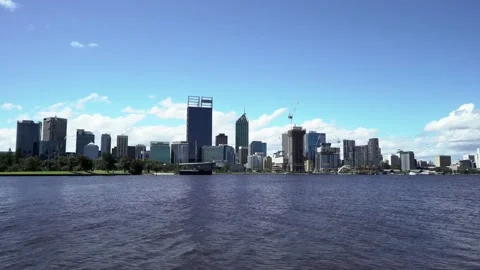 Perth city skylines Stock Footage 162710854