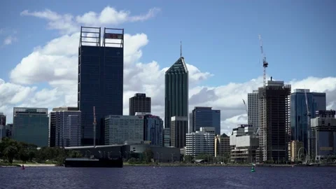 Perth city skylines Stock Footage 162710855