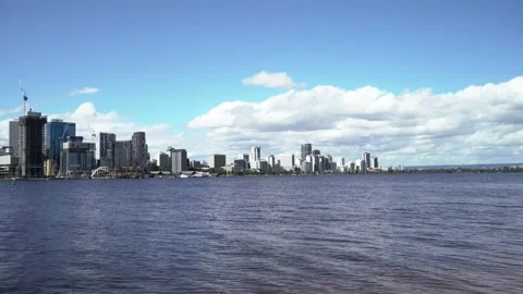 Perth city skylines Stock Footage 162711295