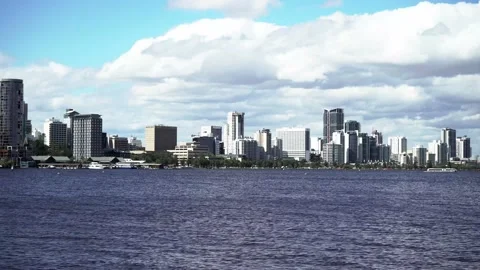 Perth city skylines Stock Footage 162711357