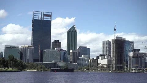 Perth city skylines Stock Footage 162712407