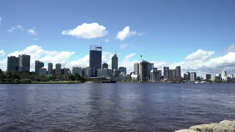 Perth city skylines Stock Footage 162712775